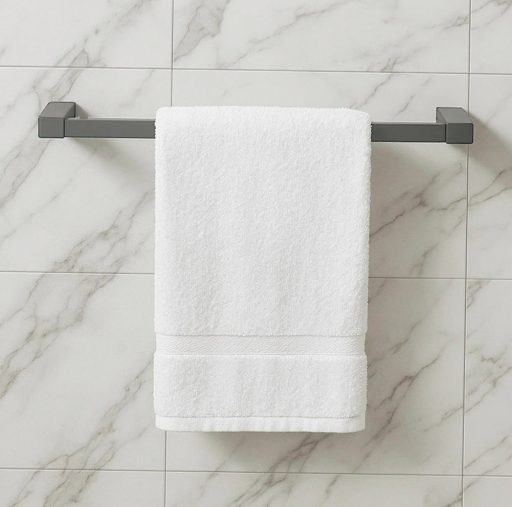 Porta asciugamani in acciaio modello Cromia, lunghezza 60 cm (design stilizzato) - ambraled