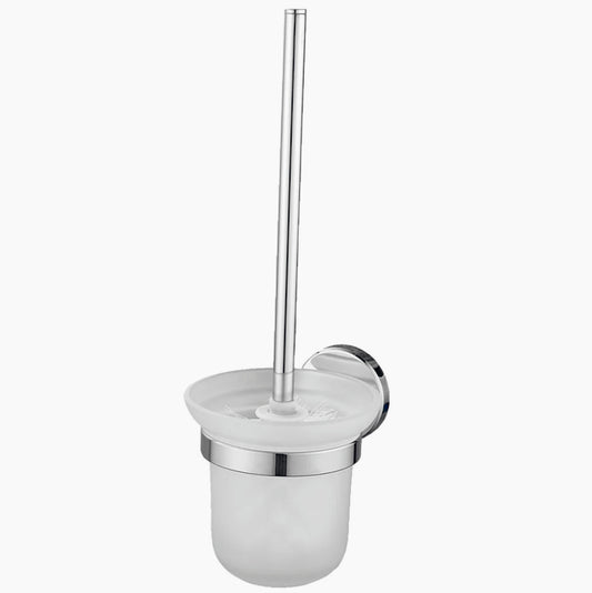 Portascopino in acciaio satinato – Bicchiere vetro satinato modello Aria - ambraled