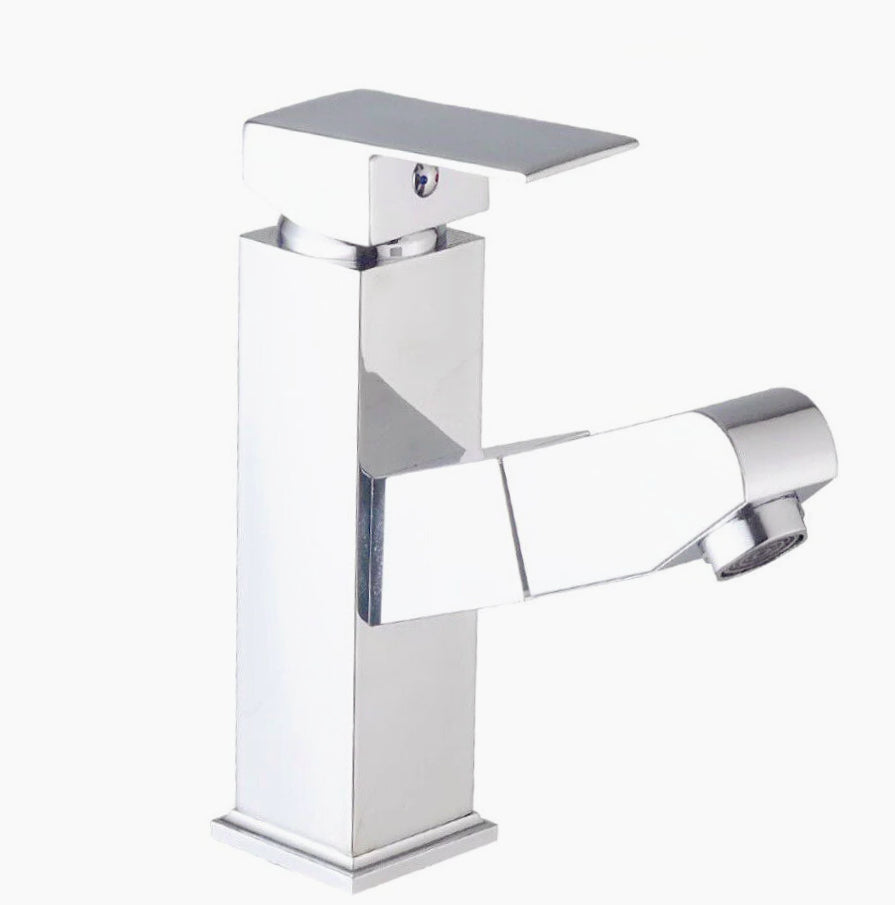 Rubinetto lavabo bagno con doccetta estraibile - pratico e funzionale
