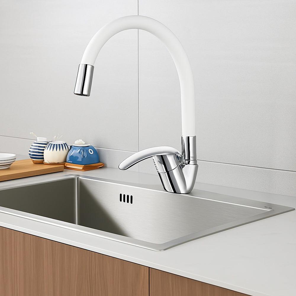 Rubinetto da lavello canna alta flessibile in silicone orientabile - pratico e funzionale