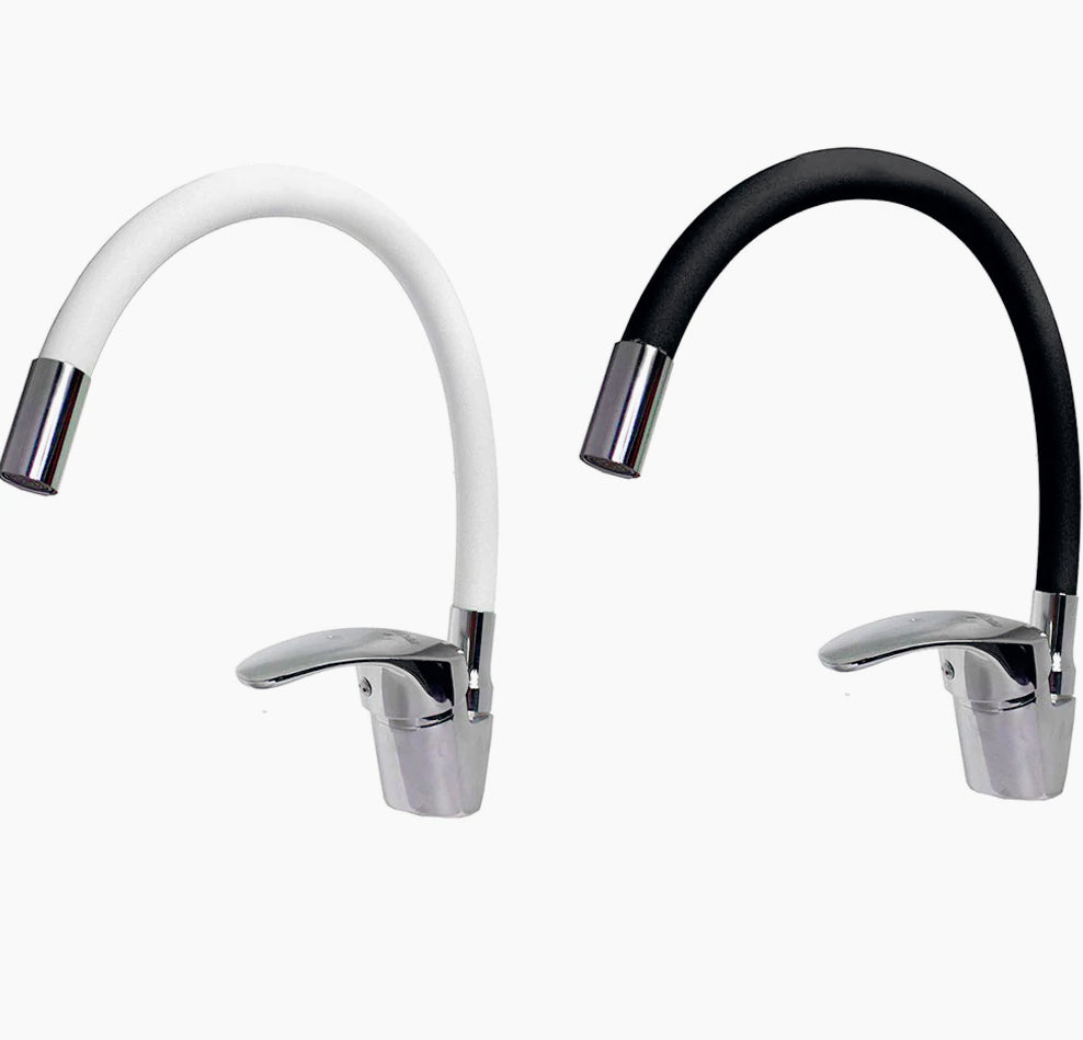 Rubinetto da lavello canna alta flessibile in silicone orientabile - pratico e funzionale