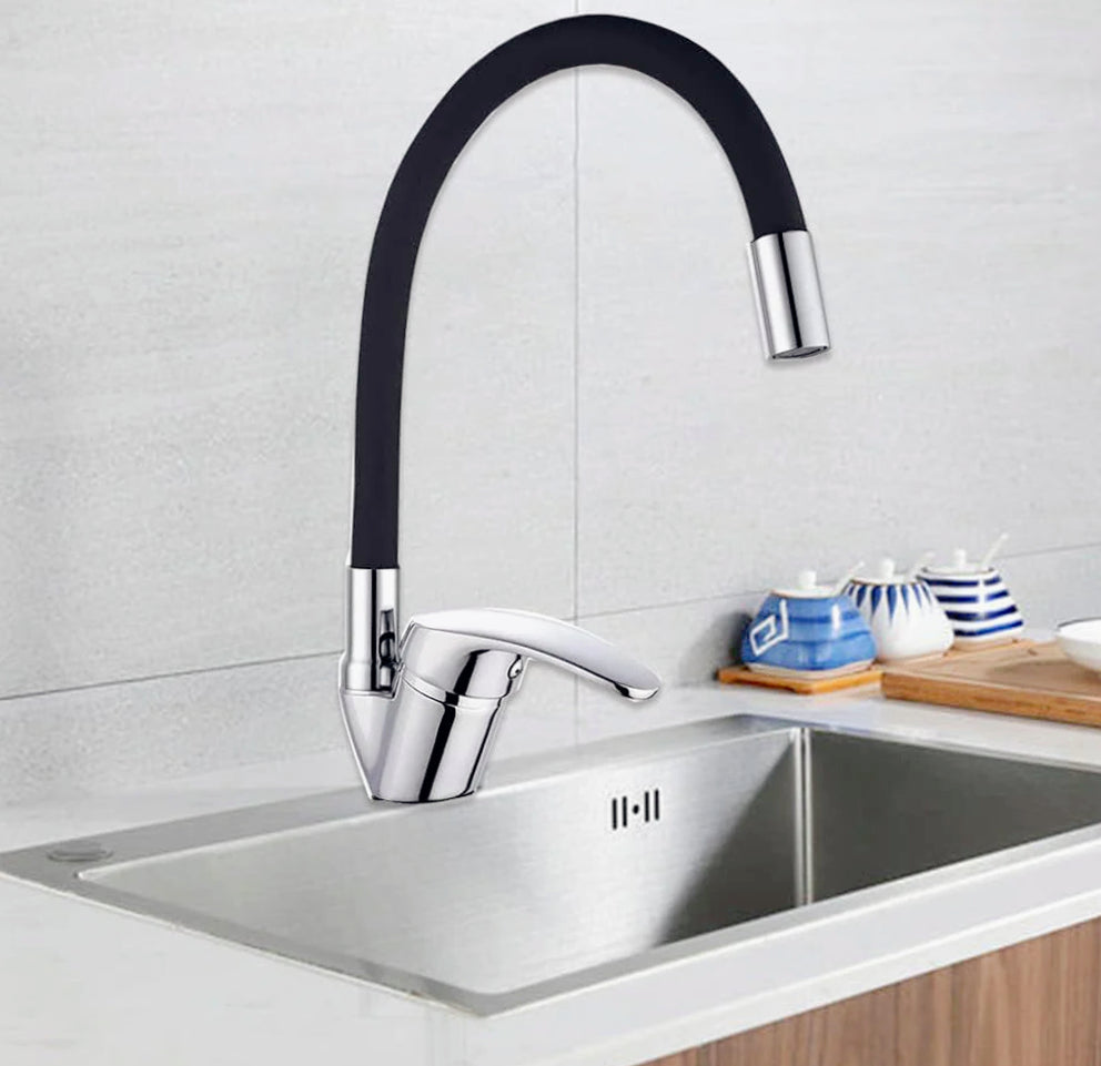 Rubinetto da lavello canna alta flessibile in silicone orientabile - pratico e funzionale