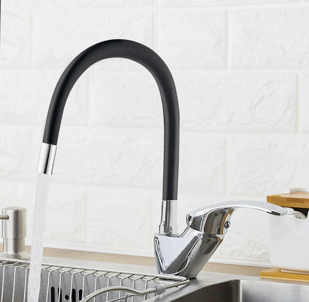 Rubinetto da lavello canna alta flessibile in silicone orientabile - pratico e funzionale