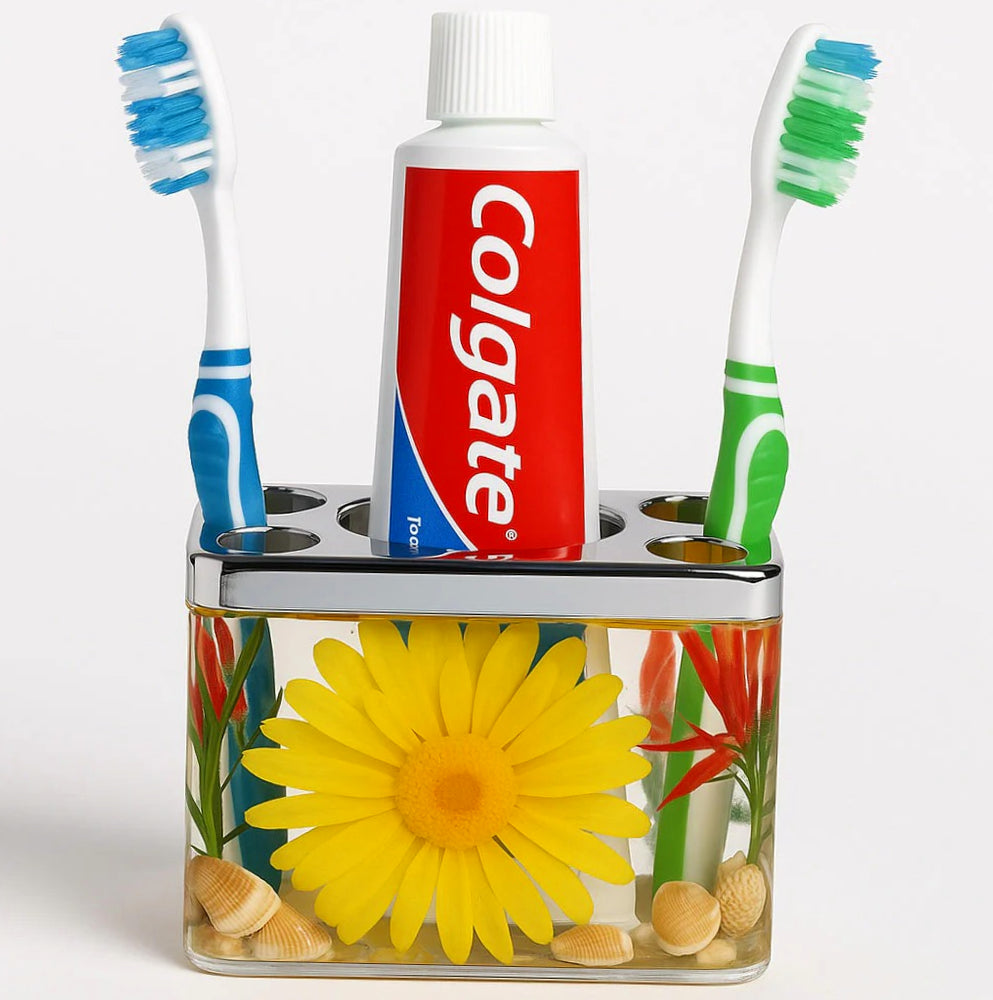 Accessori Bagno – Dispenser Spazzolino, Portasapone e Scopino - ambraled