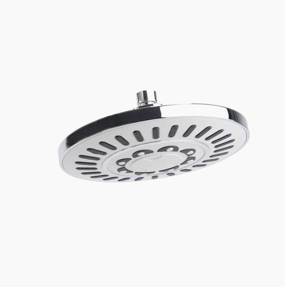 Soffione doccia tondo in ABS con filtro anticalcare integrato - ambraled