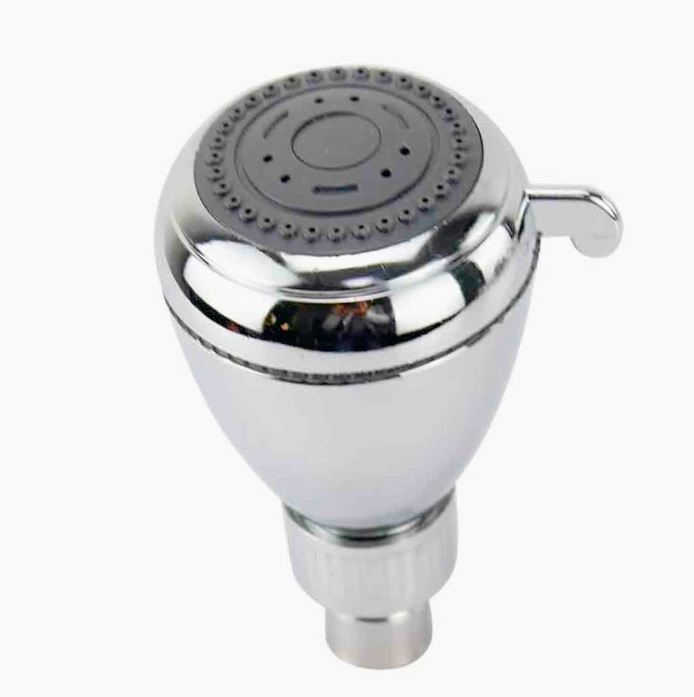 Soffione per doccia tondo cromato lucido – Multigetto, diametro 7 cm - ambraled