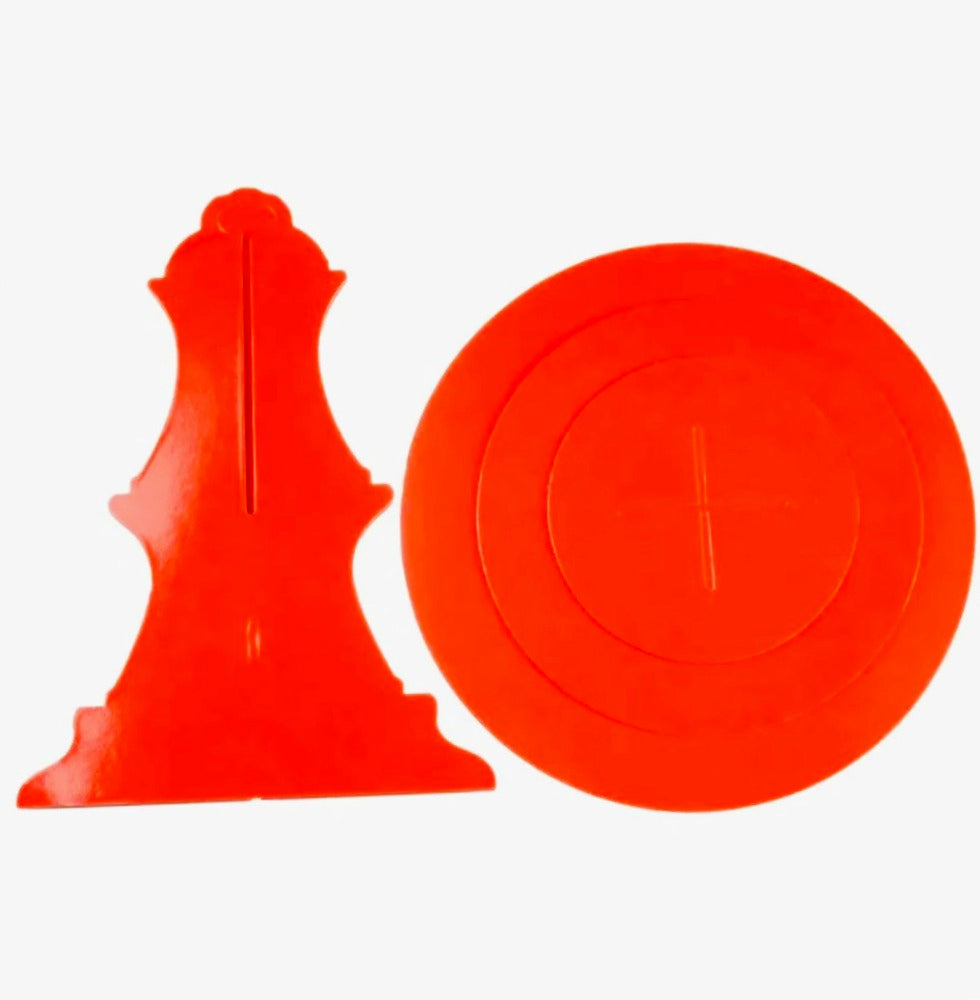 Alzatina per torte e dolci 3 livelli – Colore rosso, in cartone, perfetta per feste e celebrazioni - ambraled
