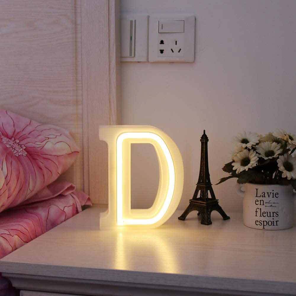 Lettere luminose LED dalla A alla Z – Decorazione festa con luce calda - ambraled