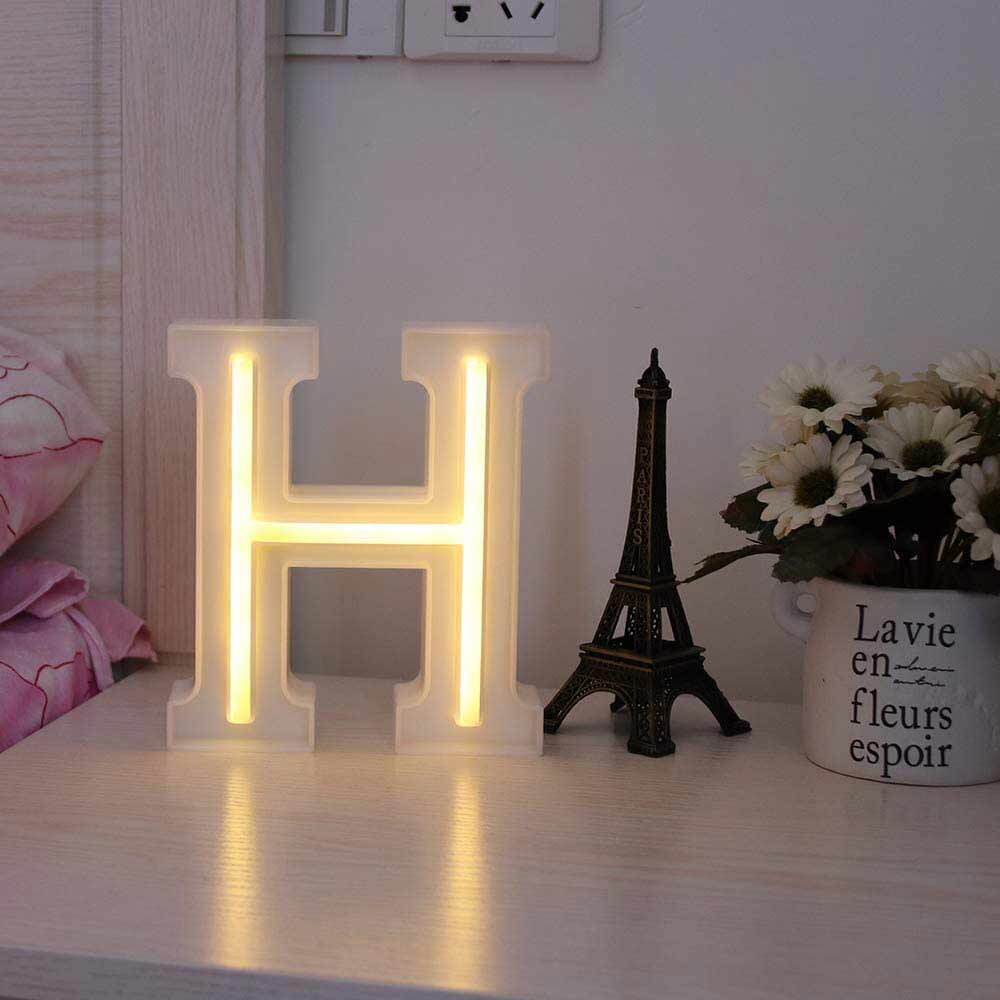 Lettere luminose LED dalla A alla Z – Decorazione festa con luce calda - ambraled