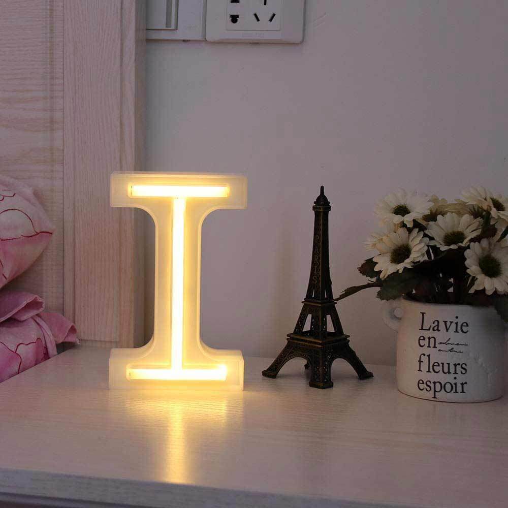 Lettere luminose LED dalla A alla Z – Decorazione festa con luce calda - ambraled