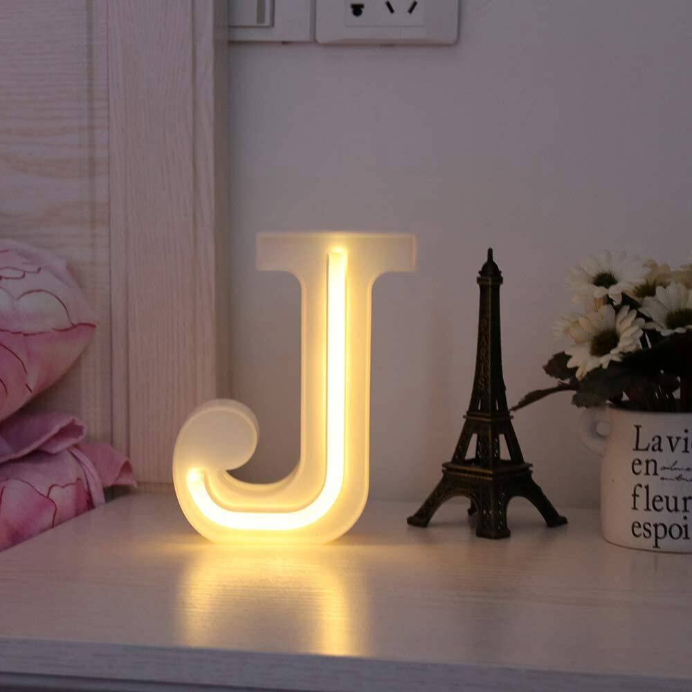 Lettere luminose LED dalla A alla Z – Decorazione festa con luce calda - ambraled