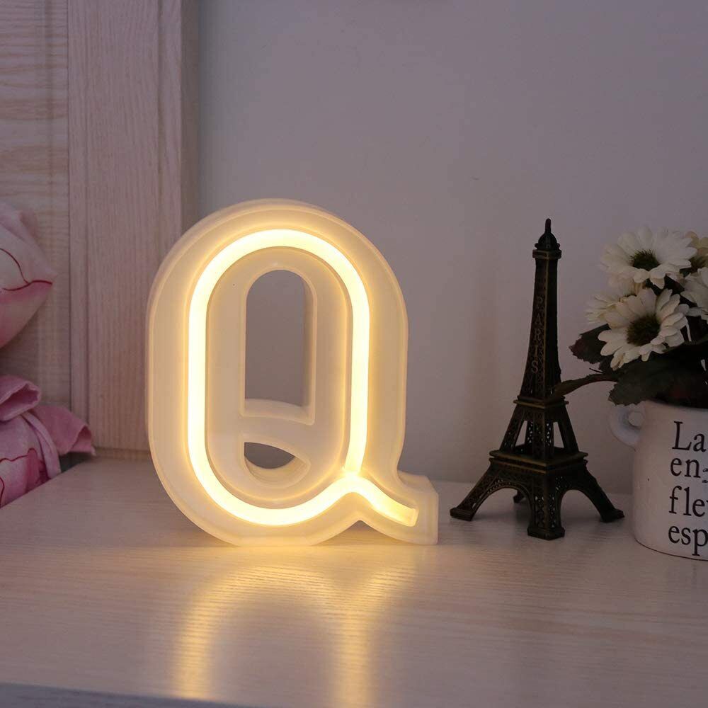Lettere luminose LED dalla A alla Z – Decorazione festa con luce calda - ambraled