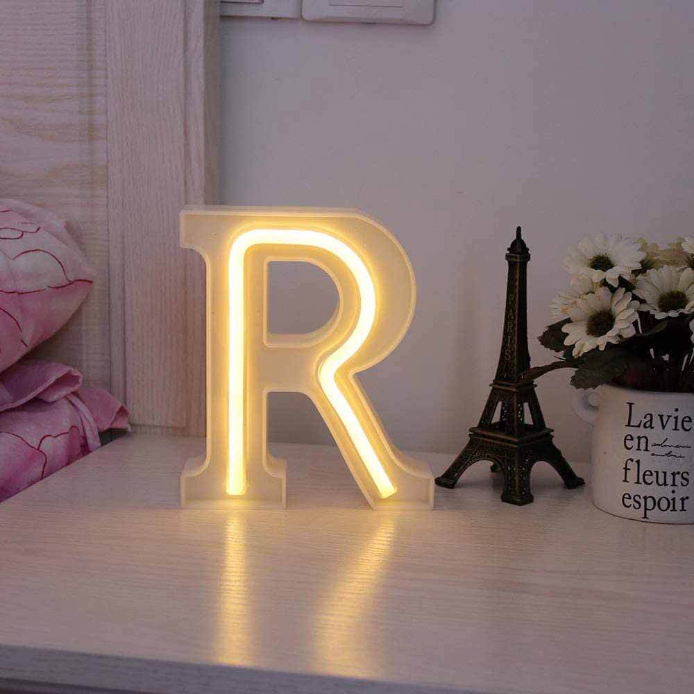 Lettere luminose LED dalla A alla Z – Decorazione festa con luce calda - ambraled