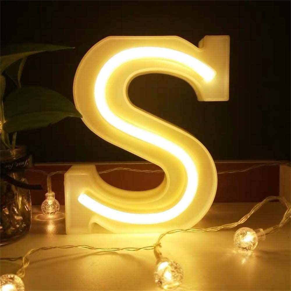 Lettere luminose LED dalla A alla Z – Decorazione festa con luce calda - ambraled