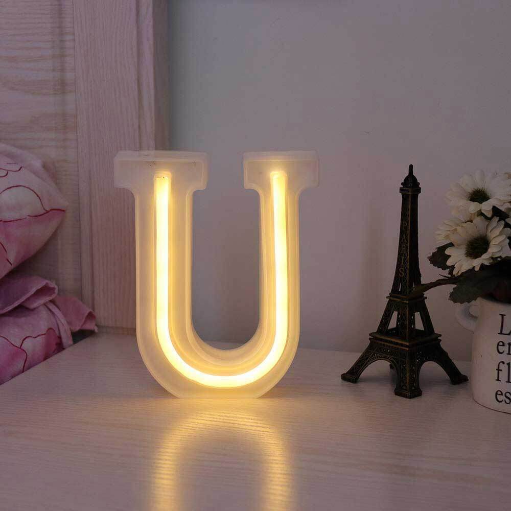 Lettere luminose LED dalla A alla Z – Decorazione festa con luce calda - ambraled