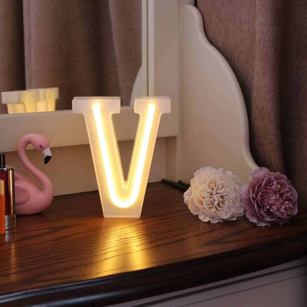 Lettere luminose LED dalla A alla Z – Decorazione festa con luce calda - ambraled