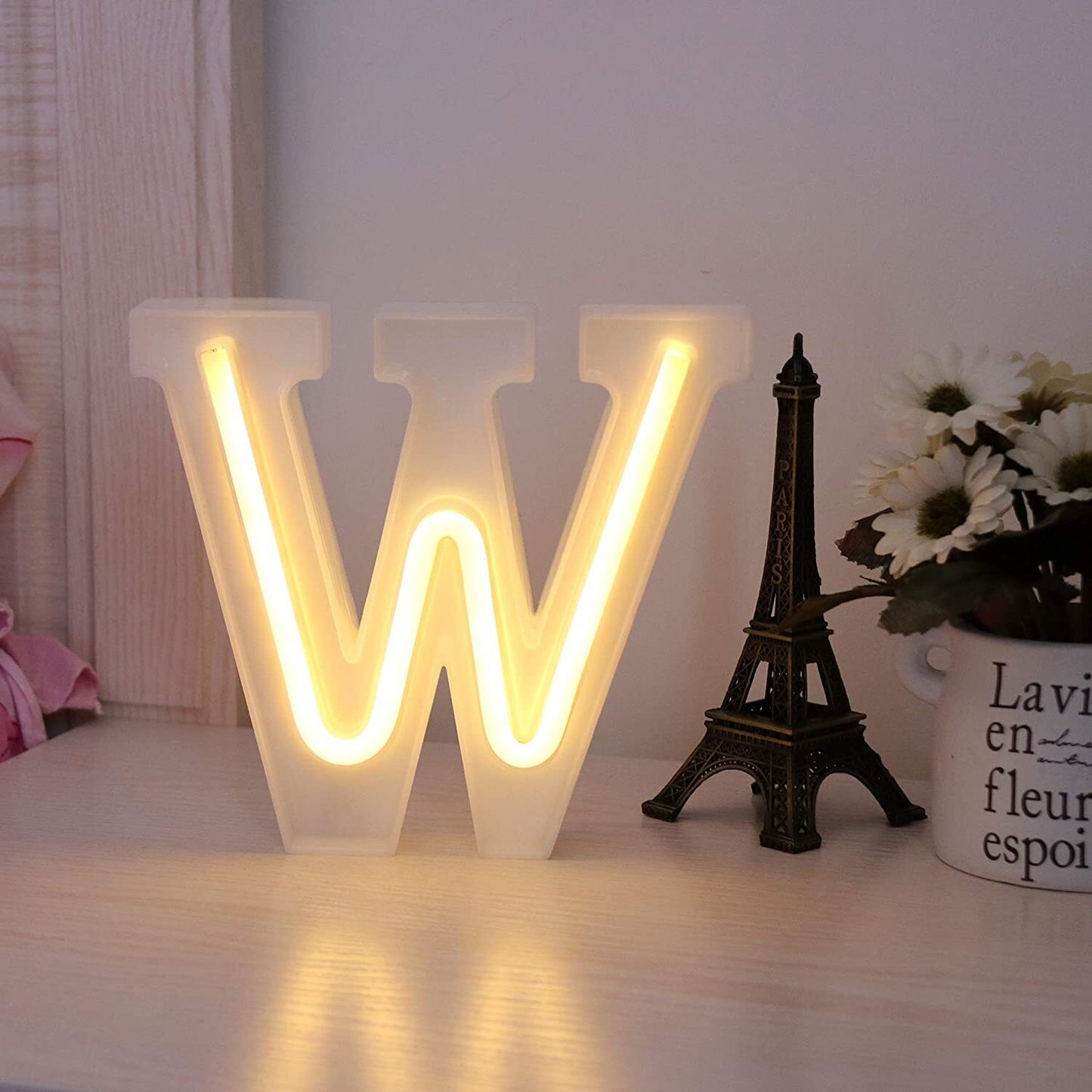 Lettere luminose LED dalla A alla Z – Decorazione festa con luce calda - ambraled