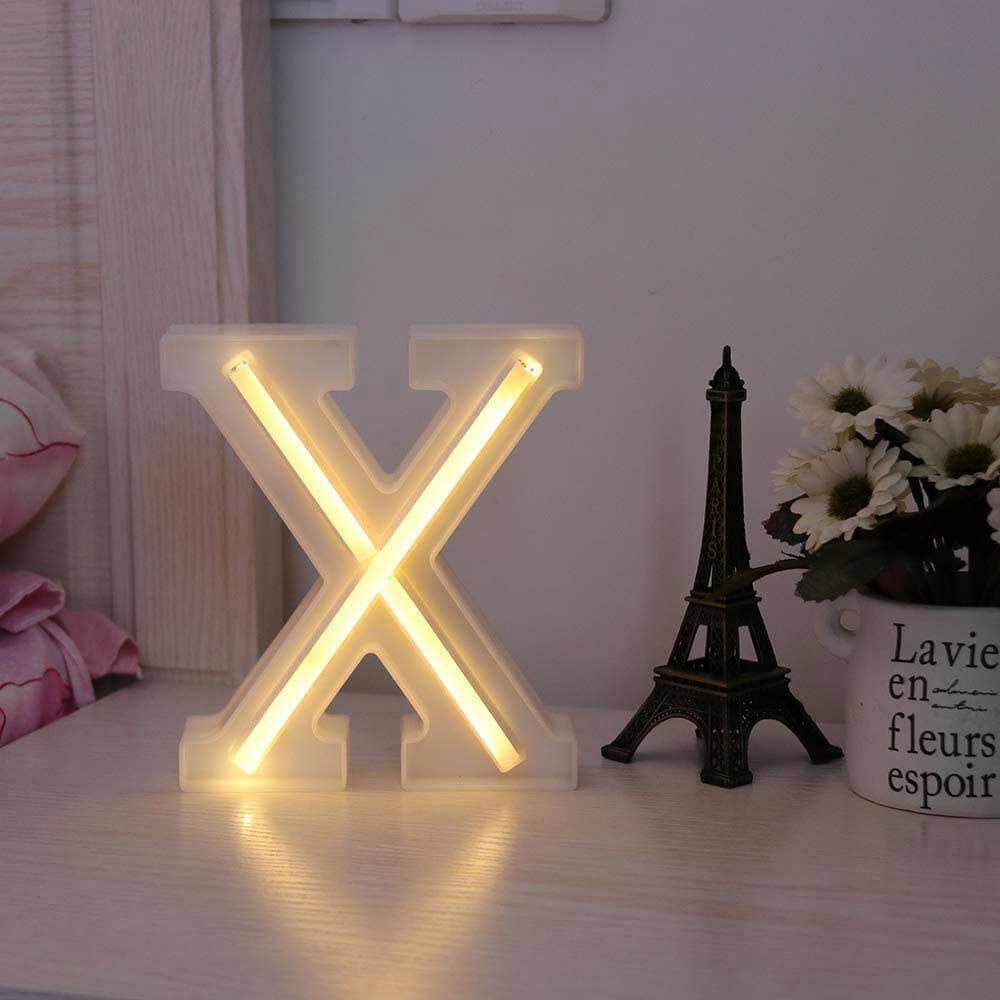 Lettere luminose LED dalla A alla Z – Decorazione festa con luce calda - ambraled