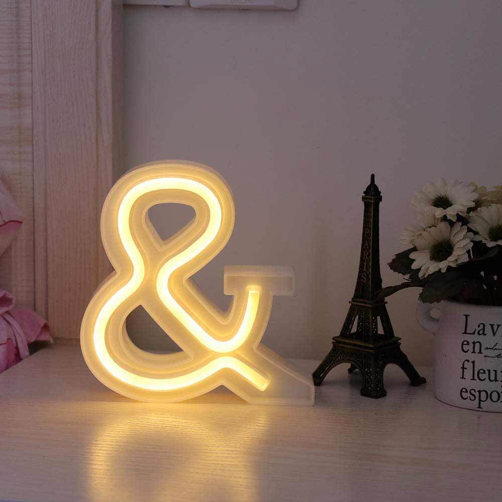Lettere luminose LED dalla A alla Z – Decorazione festa con luce calda - ambraled