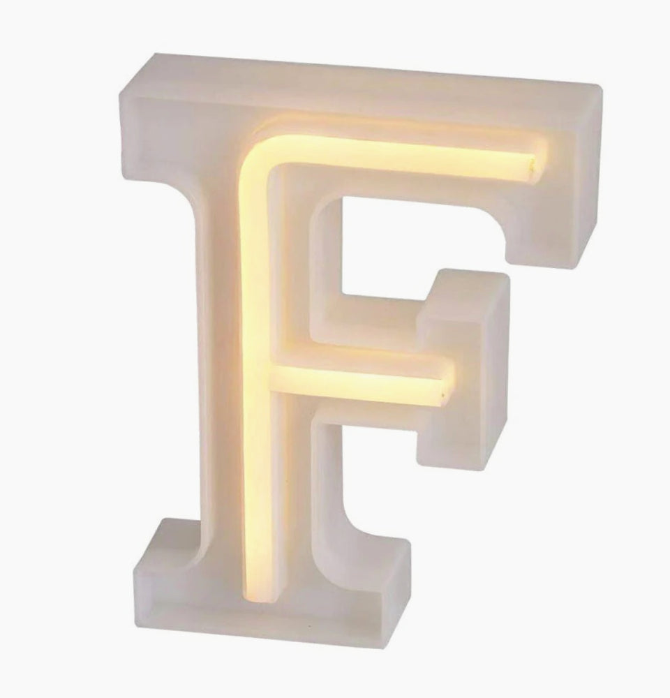 Lettere luminose LED dalla A alla Z – Decorazione festa con luce calda - ambraled