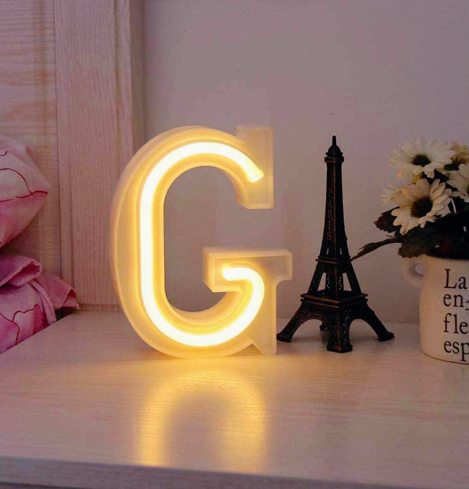 Lettere luminose LED dalla A alla Z – Decorazione festa con luce calda - ambraled