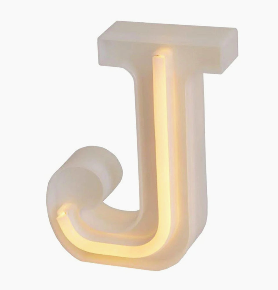 Lettere luminose LED dalla A alla Z – Decorazione festa con luce calda - ambraled