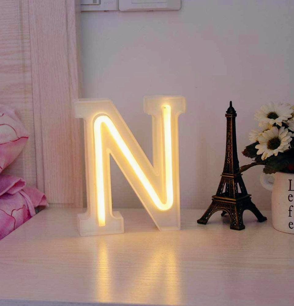 Lettere luminose LED dalla A alla Z – Decorazione festa con luce calda - ambraled