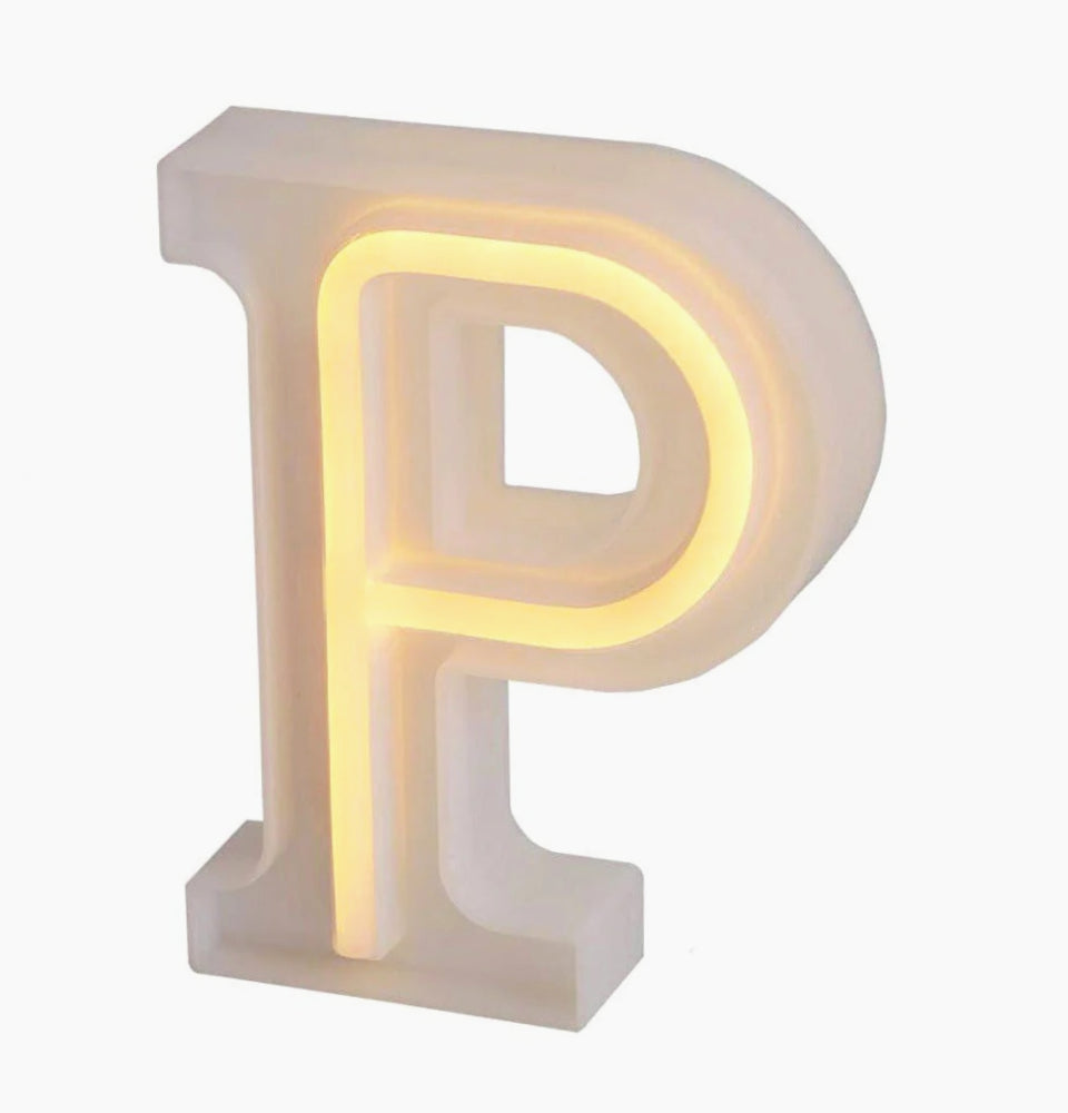 Lettere luminose LED dalla A alla Z – Decorazione festa con luce calda - ambraled