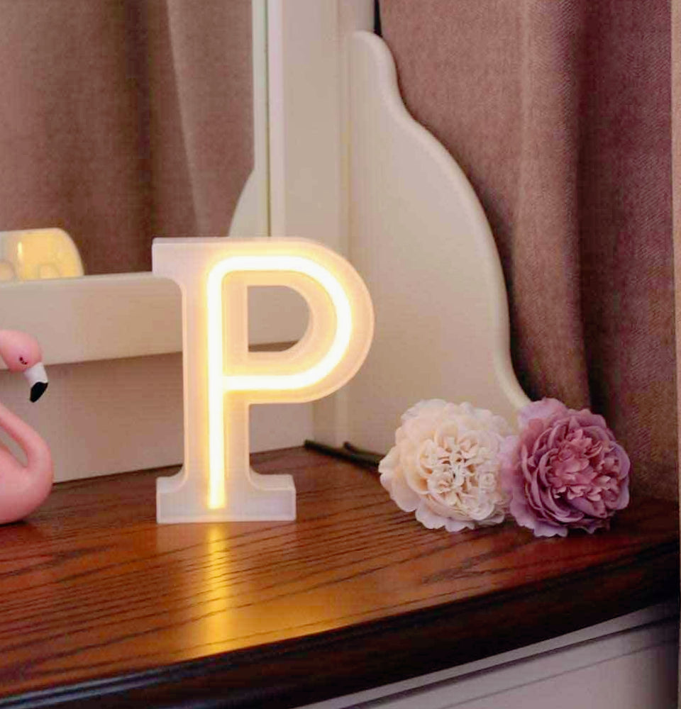 Lettere luminose LED dalla A alla Z – Decorazione festa con luce calda - ambraled