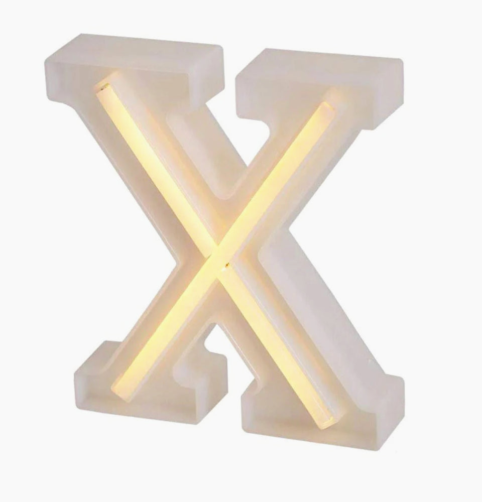 Lettere luminose LED dalla A alla Z – Decorazione festa con luce calda - ambraled