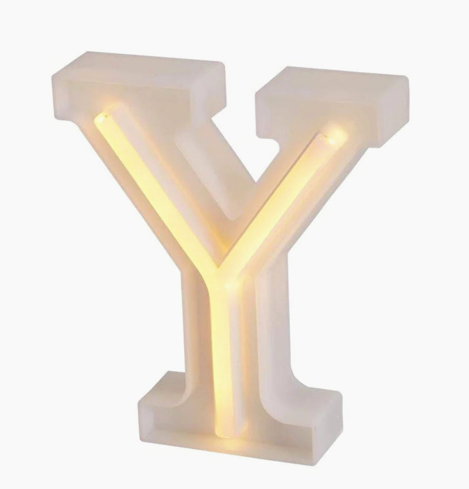 Lettere luminose LED dalla A alla Z – Decorazione festa con luce calda - ambraled