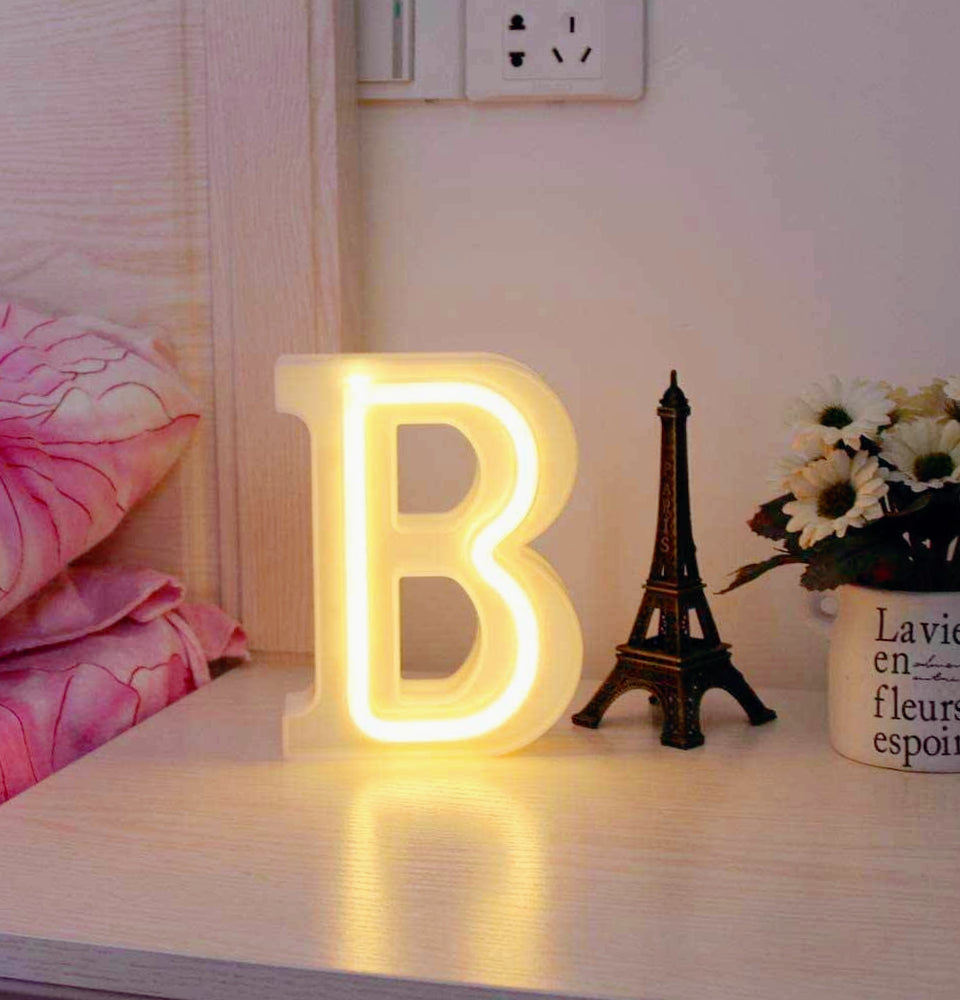 Lettere luminose LED dalla A alla Z – Decorazione festa con luce calda - ambraled
