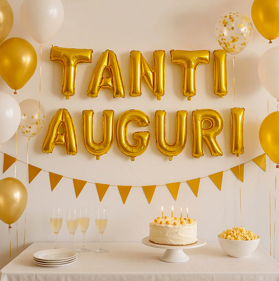Palloncini "Tanti Auguri" – decorazione feste party - ambraled