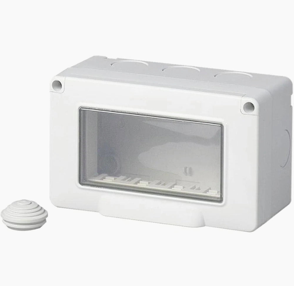 Cassetta Idrobox 4 posti – coperchio, compatibile Matix, IP55 - ambraled