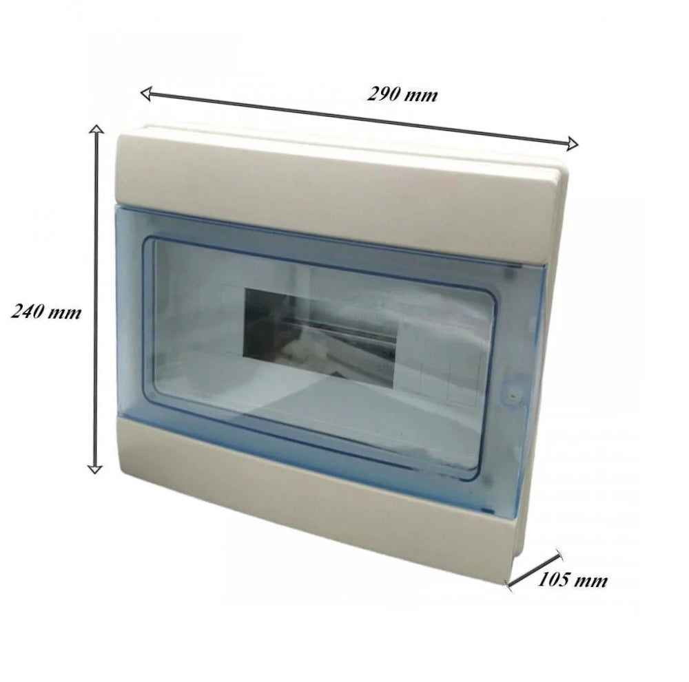 Centralino 12 moduli – IP65 con portello, quadro elettrico a stagno - ambraled