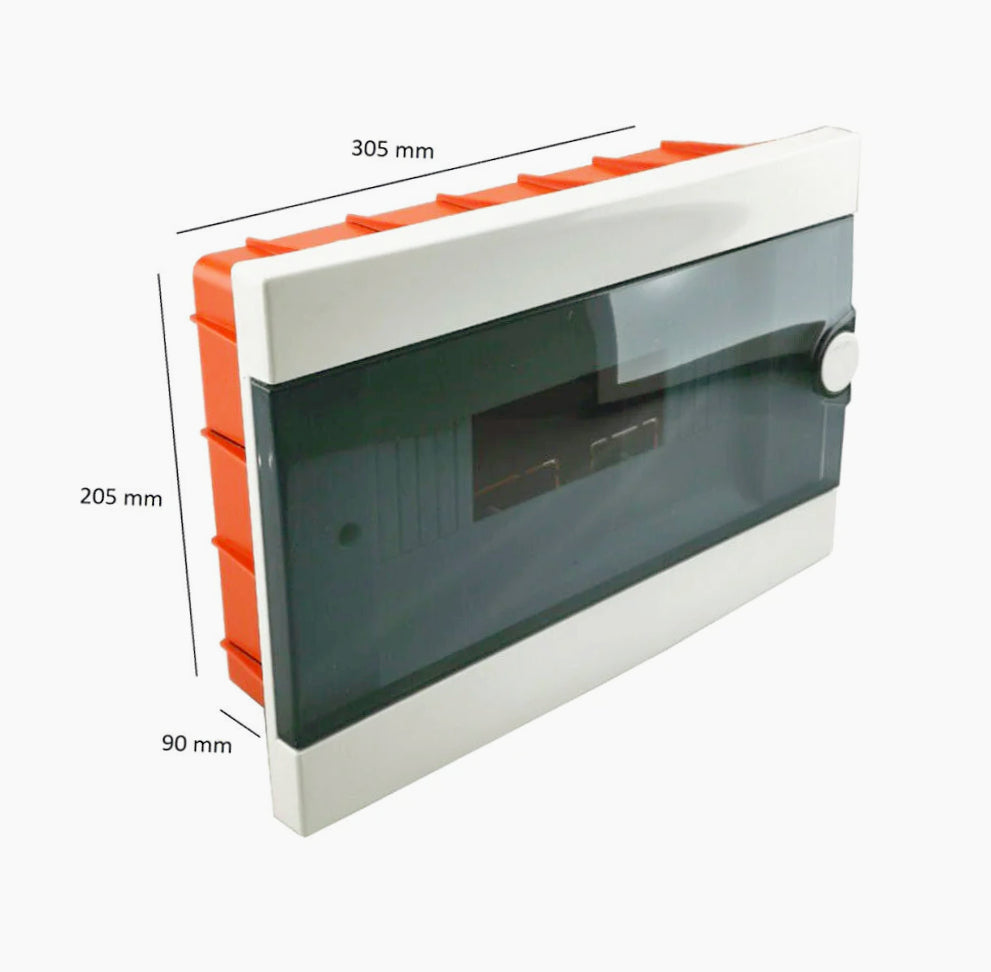 Quadro elettrico DIN 12 moduli – Centralino da incasso con protezione IP40