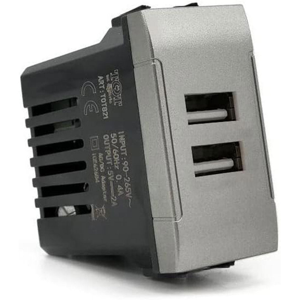 Doppia presa USB 5V – compatibile Living Light International Air - ambraled