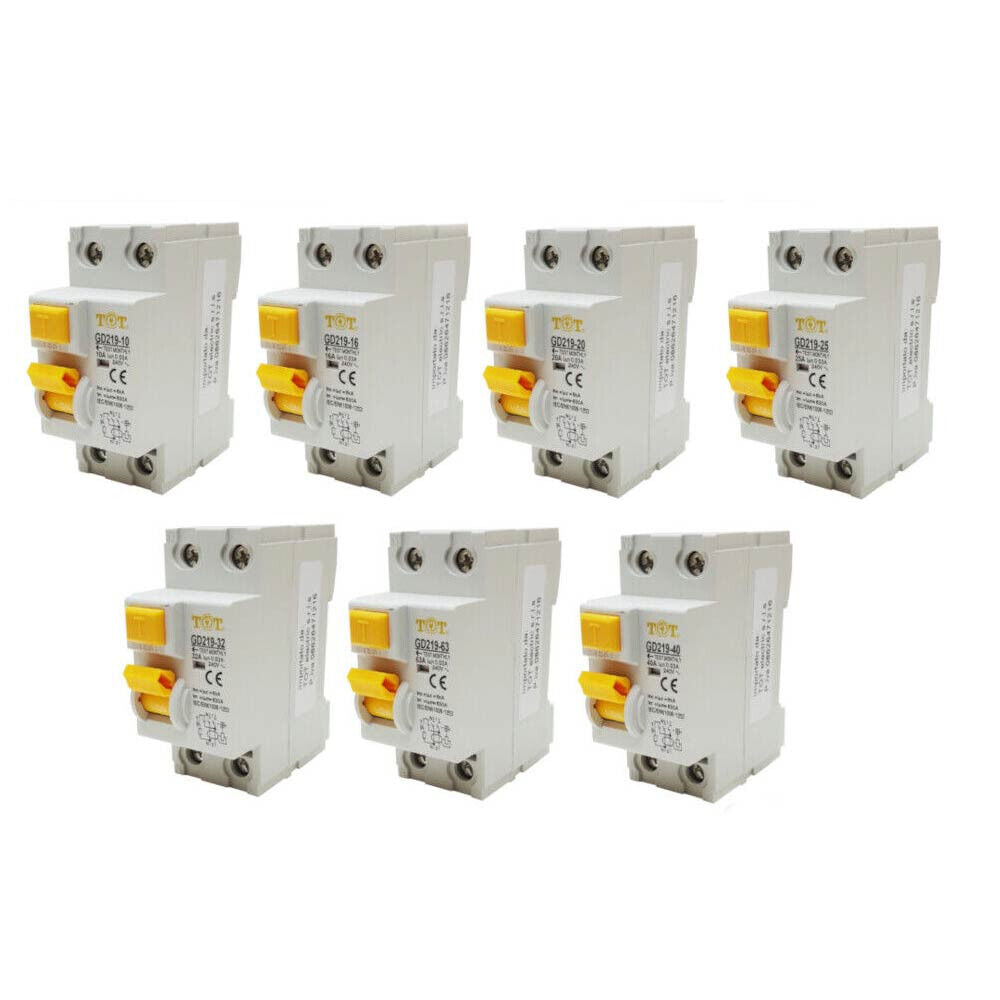 Interruttore differenziale 2P+N 6kA – 10-63A per quadro elettrico - ambraled