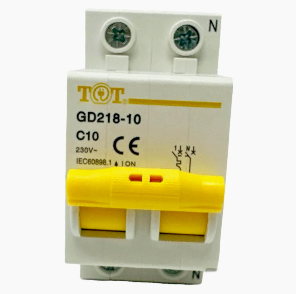 Interruttore magnetotermico 2P+N 6kA – 10-63A per quadro elettrico - ambraled