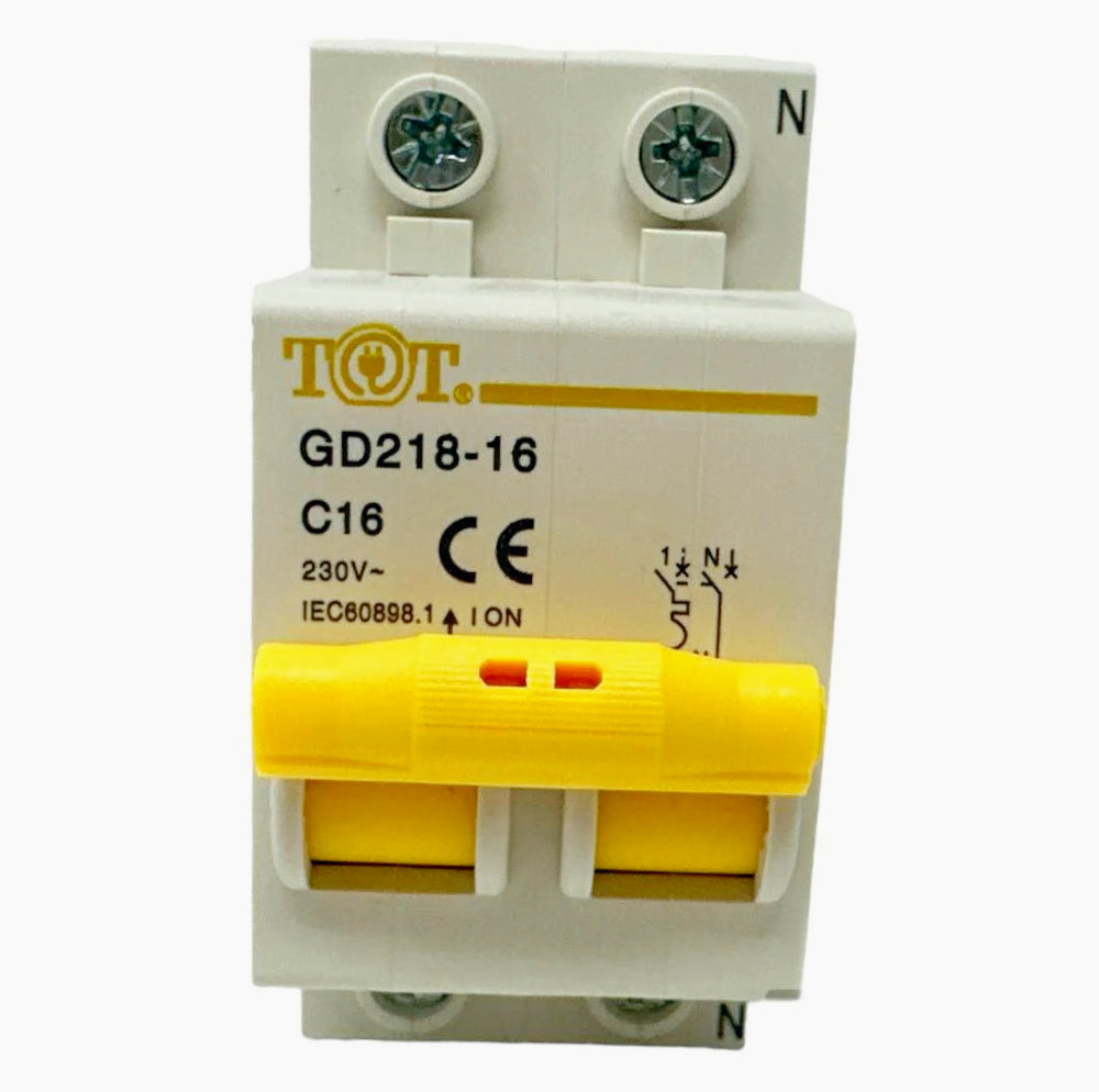 Interruttore magnetotermico 2P+N 6kA – 10-63A per quadro elettrico - ambraled