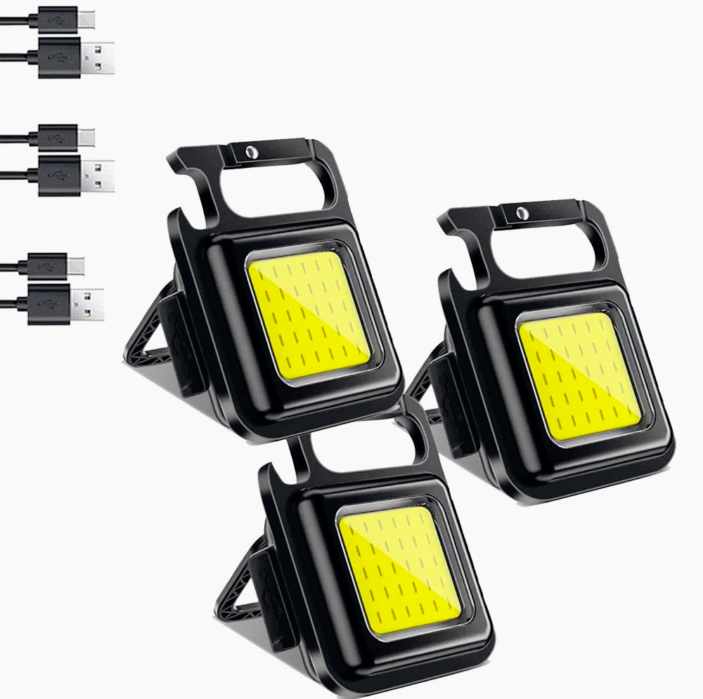 Torcia LED 3IN1 – 3 modalità di luce, portachiavi, calamitata e apribottiglia