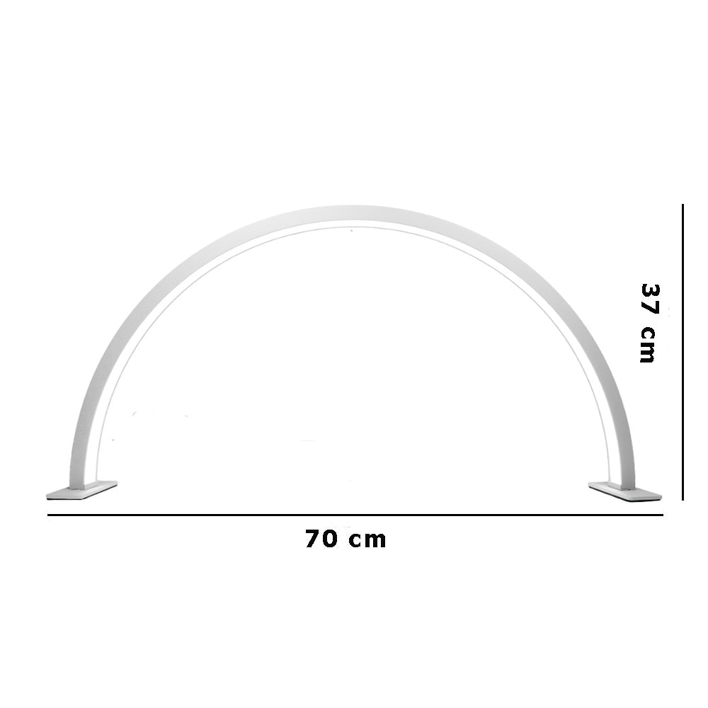 Lampada arco da tavolo mezza luna dimmerabile tecnologia CCT estetista - ambraled