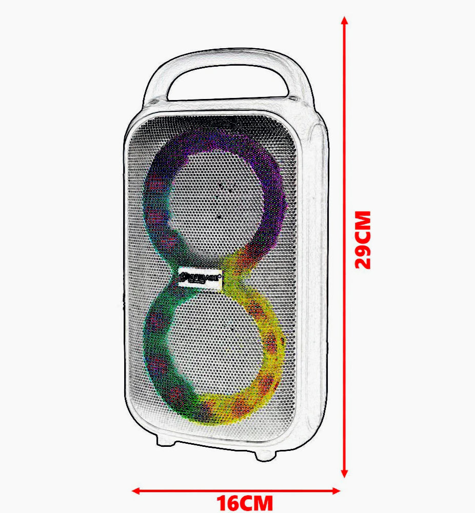 Cassa Bluetooth TWS 40W – FM, luci RGB, USB/TF ricaricabile - ambraled
