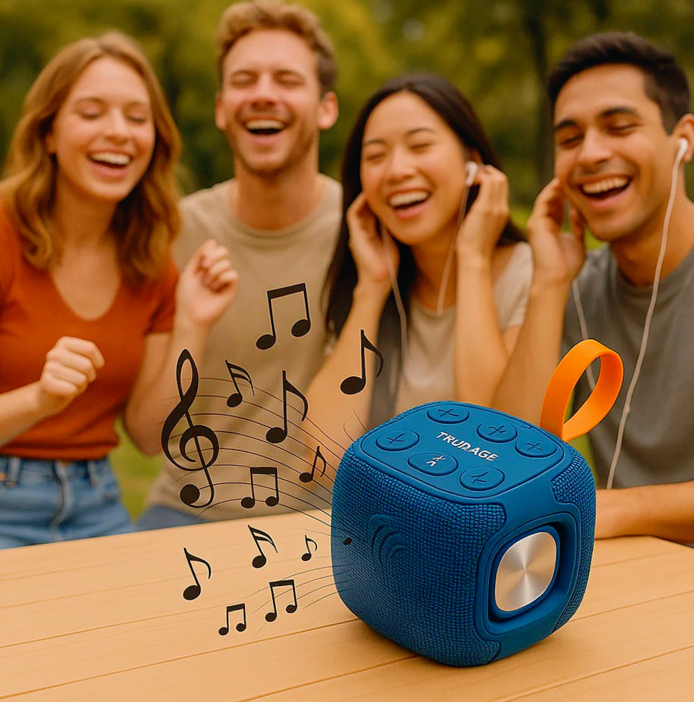 Cassa Bluetooth 10W – IPX6, radio FM, USB/SD/TF/AUX, ricaricabile - ambraled