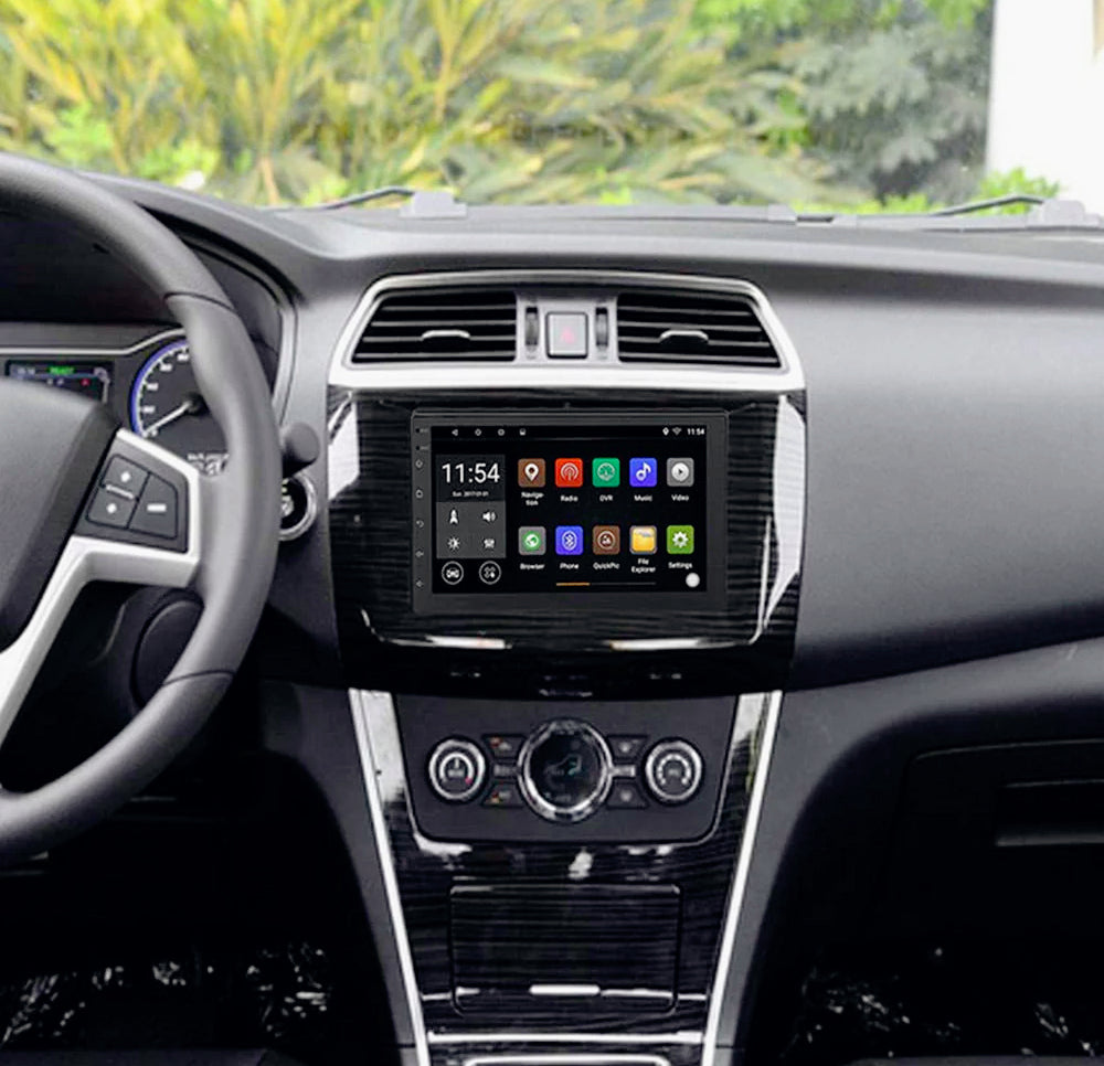 Autoradio 2 DIN Bluetooth 4+32GB CarPlay/Android 7” touchscreen FM/GPS - ambraled
