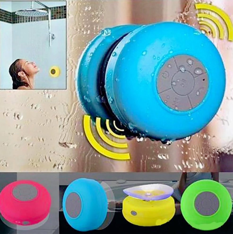 Cassa Bluetooth ricaricabile impermeabile – con microfono e ventosa - ambraled