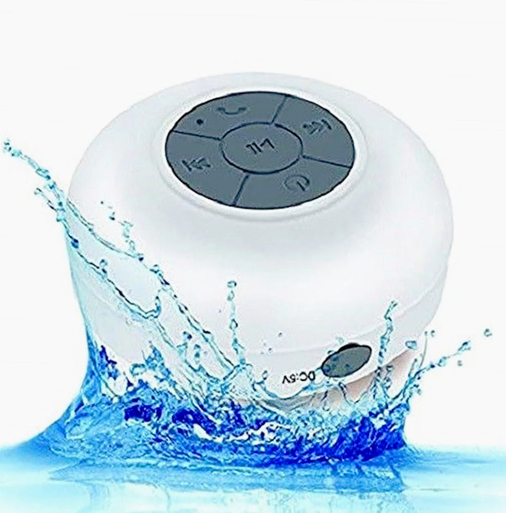 Cassa Bluetooth ricaricabile impermeabile – con microfono e ventosa - ambraled