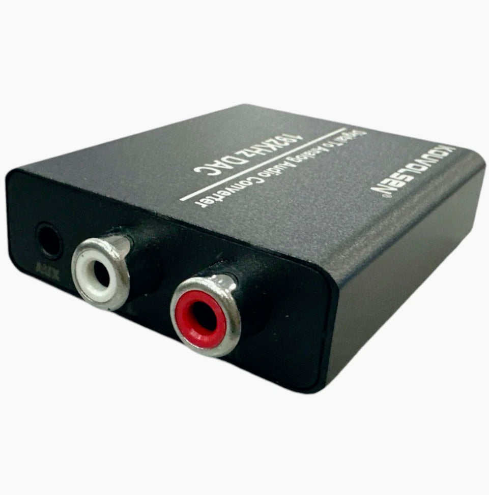 Convertitore audio digitale-analogico 192KHz – RCA, ottico, AUX 3.5mm - ambraled