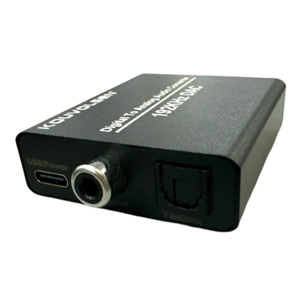 Convertitore audio digitale-analogico 192KHz – RCA, ottico, AUX 3.5mm - ambraled