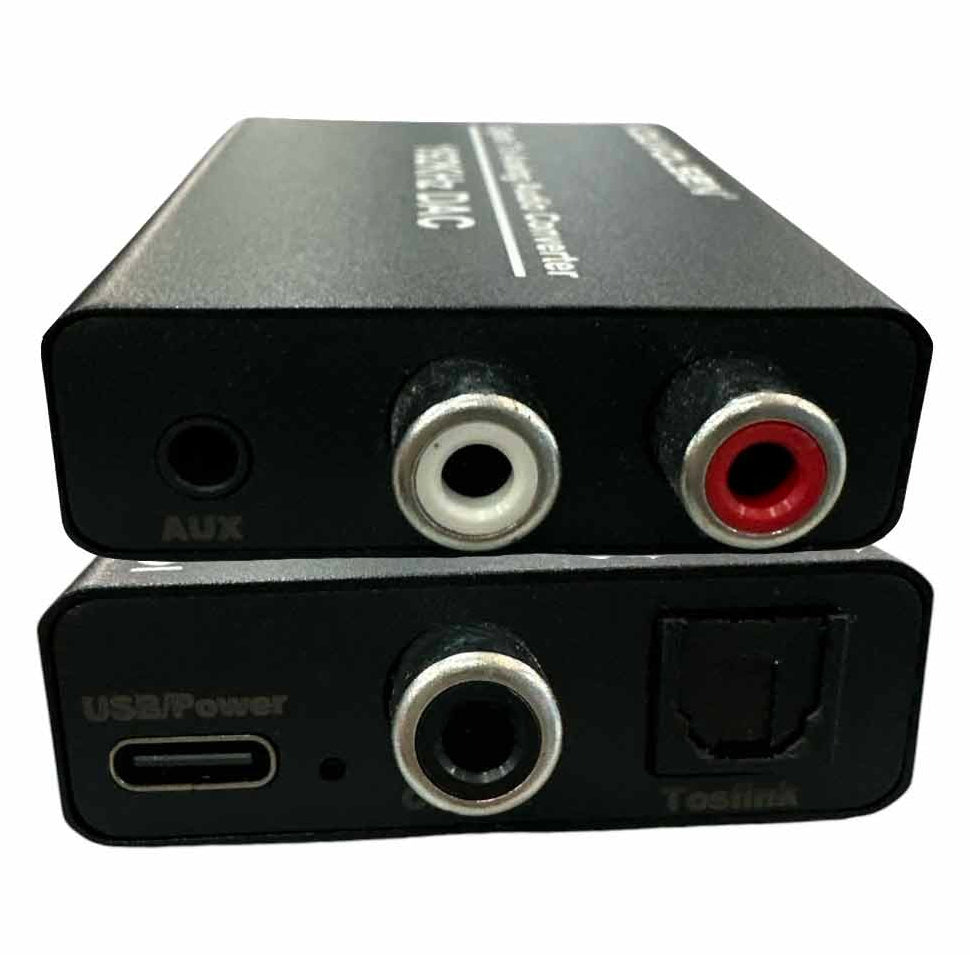 Convertitore audio digitale-analogico 192KHz – RCA, ottico, AUX 3.5mm - ambraled
